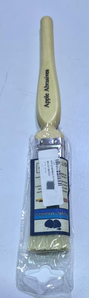  APPLE ABRASIVES PAINT BRUSH WOOD HANDLE 1" 25.4MM 