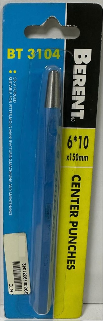  BERENT CENTER PUNCH 6X10X150MM - BT3104 