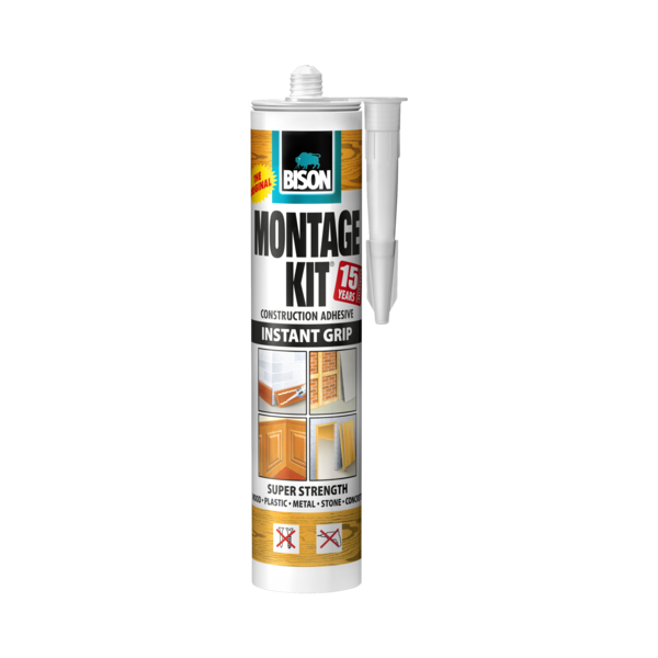  BISON MONTAGE KIT INSTANT GRIP ADHESIVE 350G - HOLLAND 
