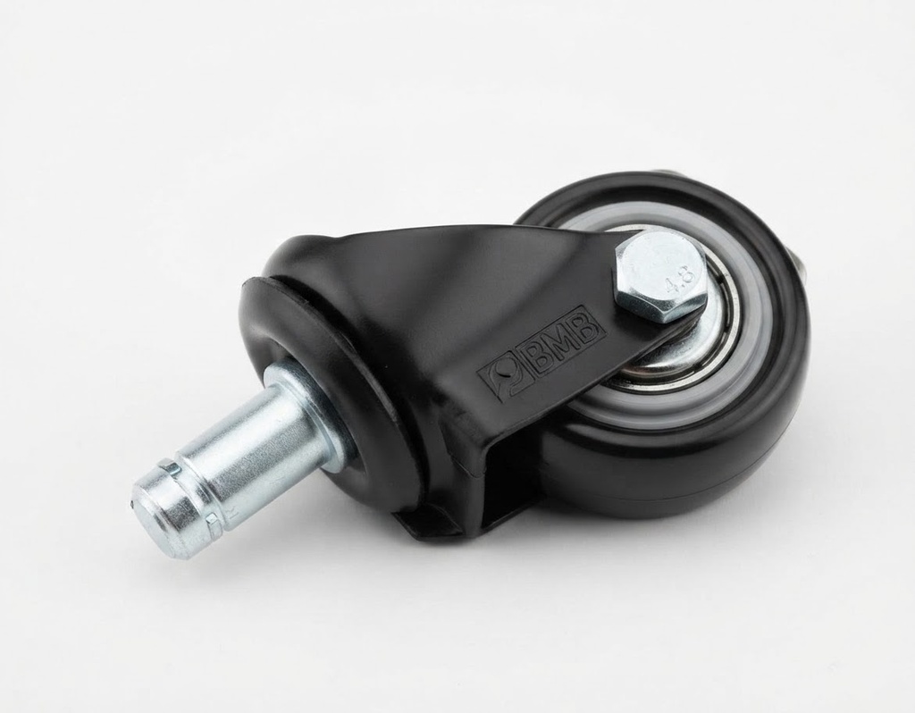 BMB WHEEL BLACK RUBBER BEARING PIN TYPE 1.5" 40MM