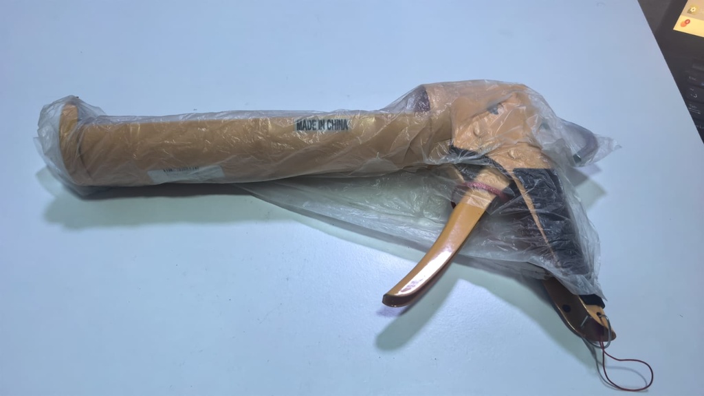 SILICONE GUN BIG HEAD YELLOW -CHINA