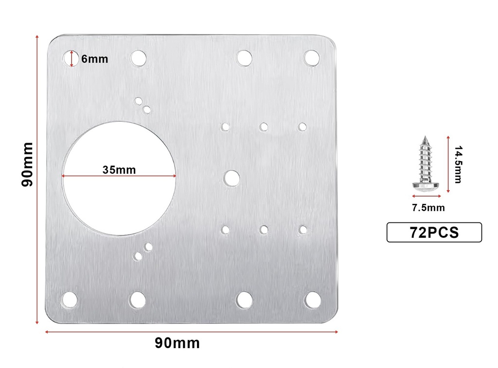  CABINET HINGES PLATE STAINLESS STEEL -CHINA 