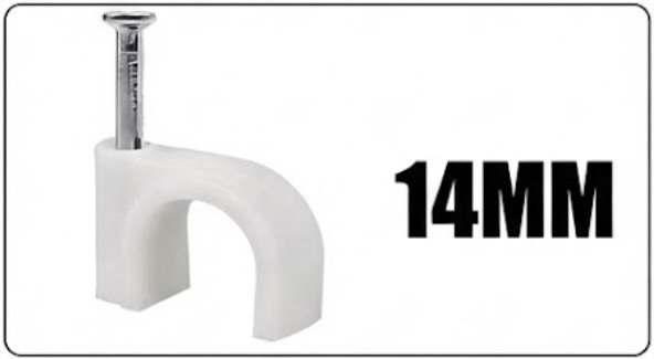  CABLE CLIPS PLASTIC 14MM (NC-6N) - TAIWAN 