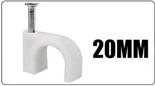  CABLE CLIPS PLASTIC 20MM (NC-7.5N) - TAIWAN 