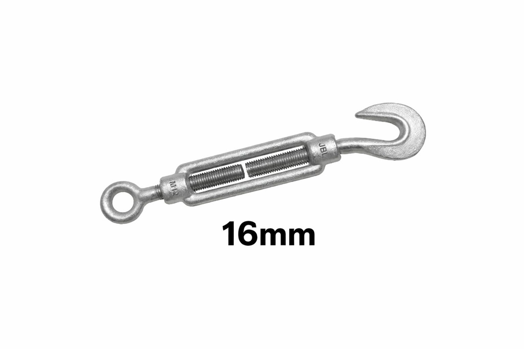  CABLE TURNBUCKLES 1SIDE HOOK 16MM 