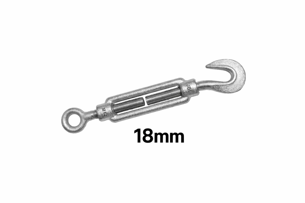 CABLE TURNBUCKLES 1SIDE HOOK 18MM