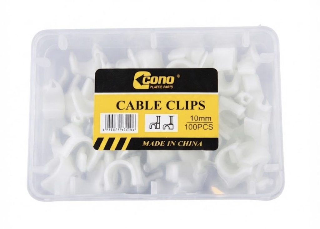  CORO CABLE CLIPS PLASTIC 10MM 