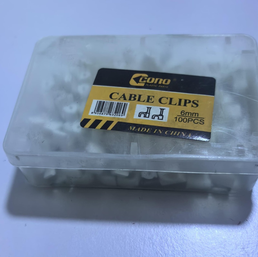  CORO CABLE CLIPS PLASTIC 8MM 