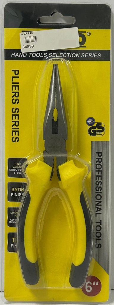  DANNIO LONG NOSE PLIER 6" -CHINA 
