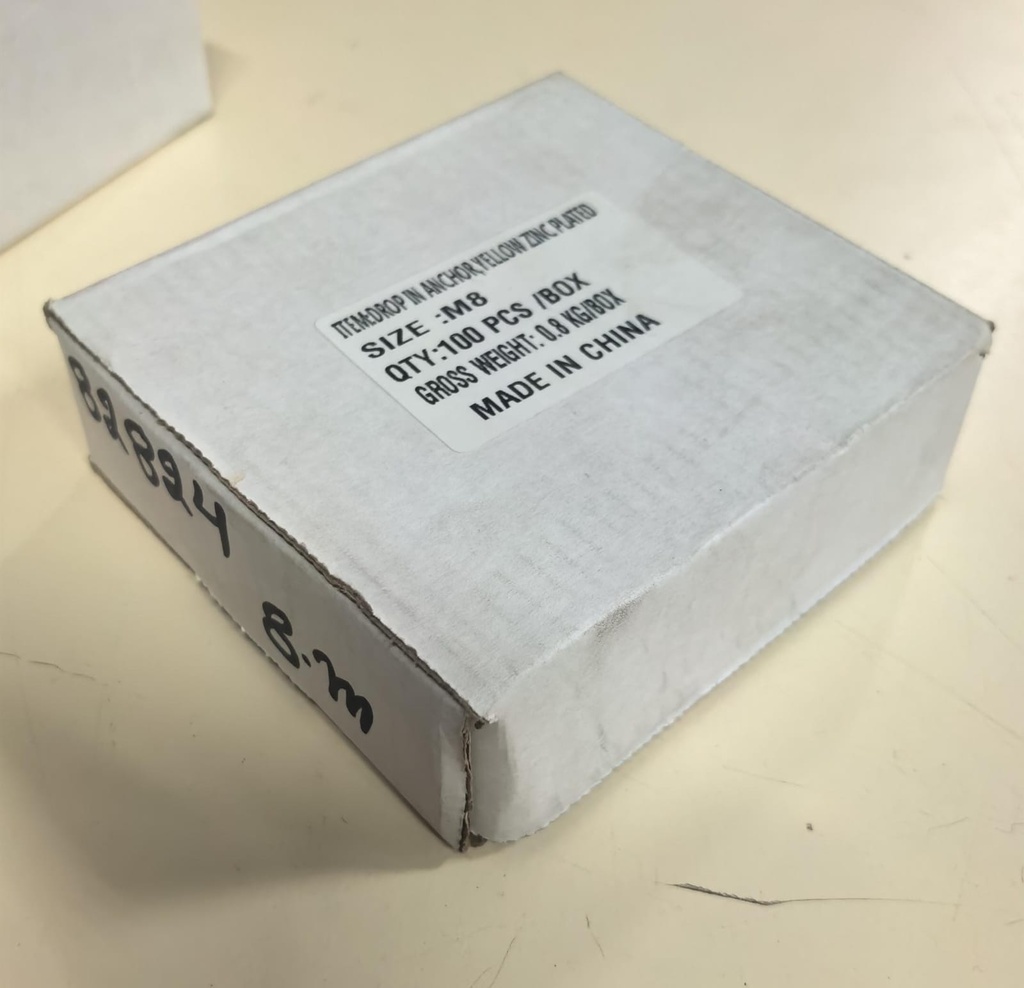  DROP IN ANCHOR - 8MM (JUMBO) 