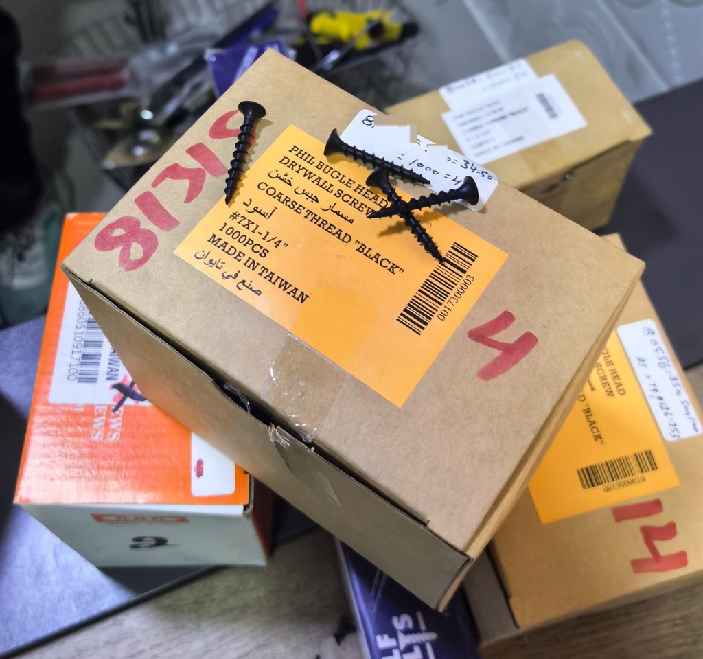  DRYWALL SCREW COARSE BLACK - 091-7X1-1/4 