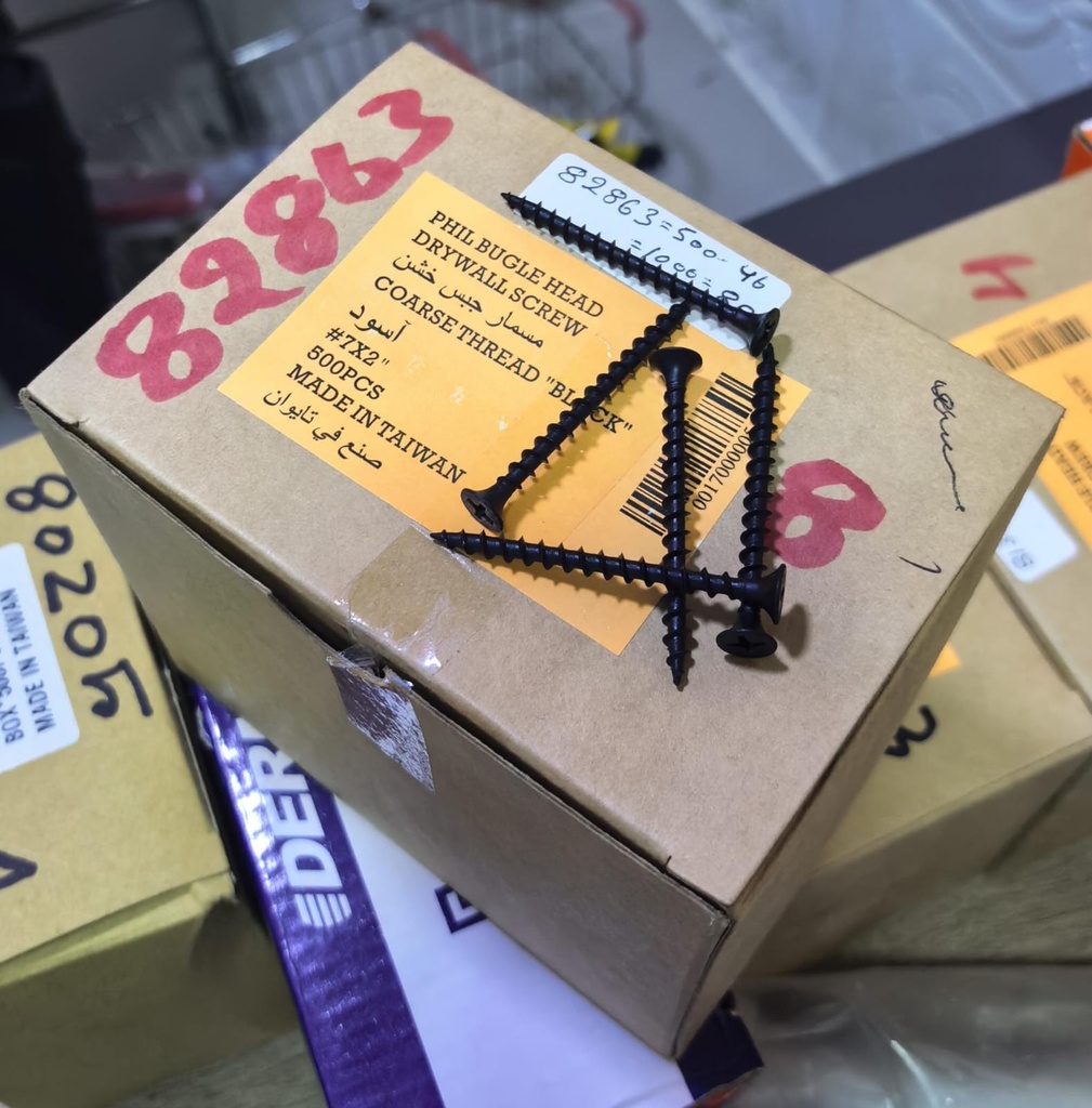  DRYWALL SCREW COARSE BLACK - 091-7X2 