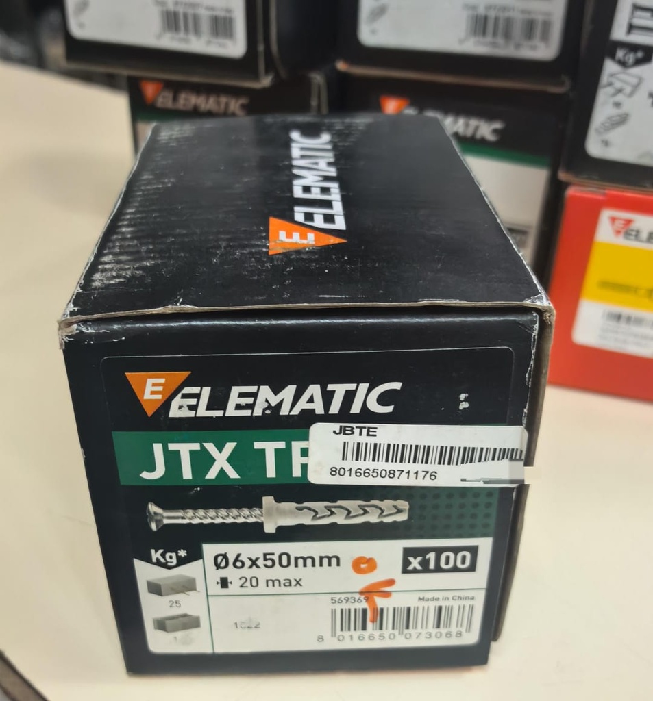  ELEMATIC FISHER WITH BOLT  6X60 - ITALY 