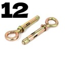 Expansion Screws Closed Hook 12