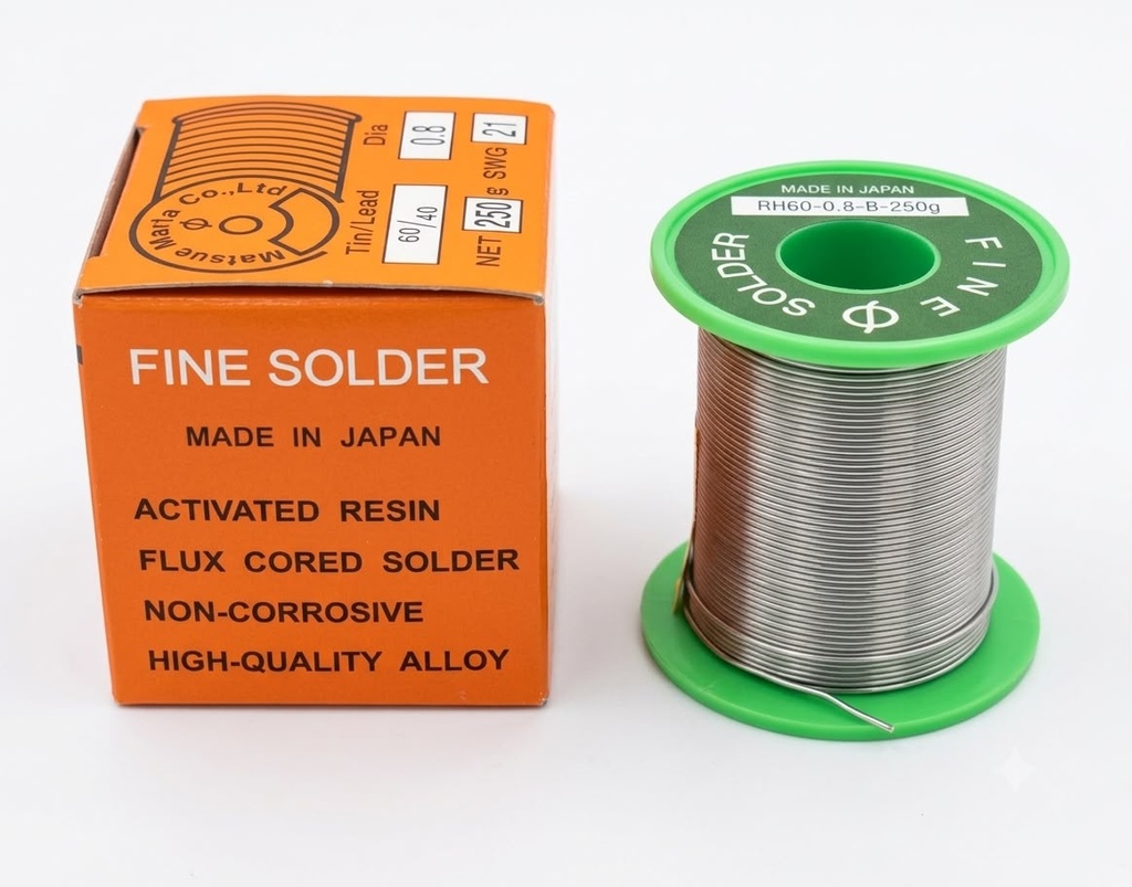 FINE SOLDER WIRE 0.8MM/1.2MM 250G - JAPAN