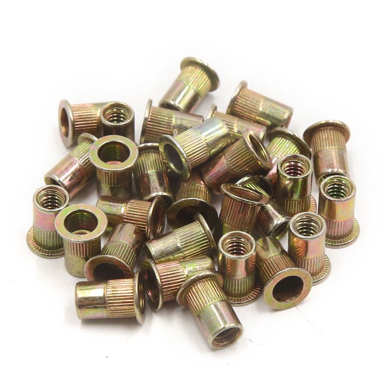  FLAT HEAD RIVET BROWN SCREW NUT 6MM 