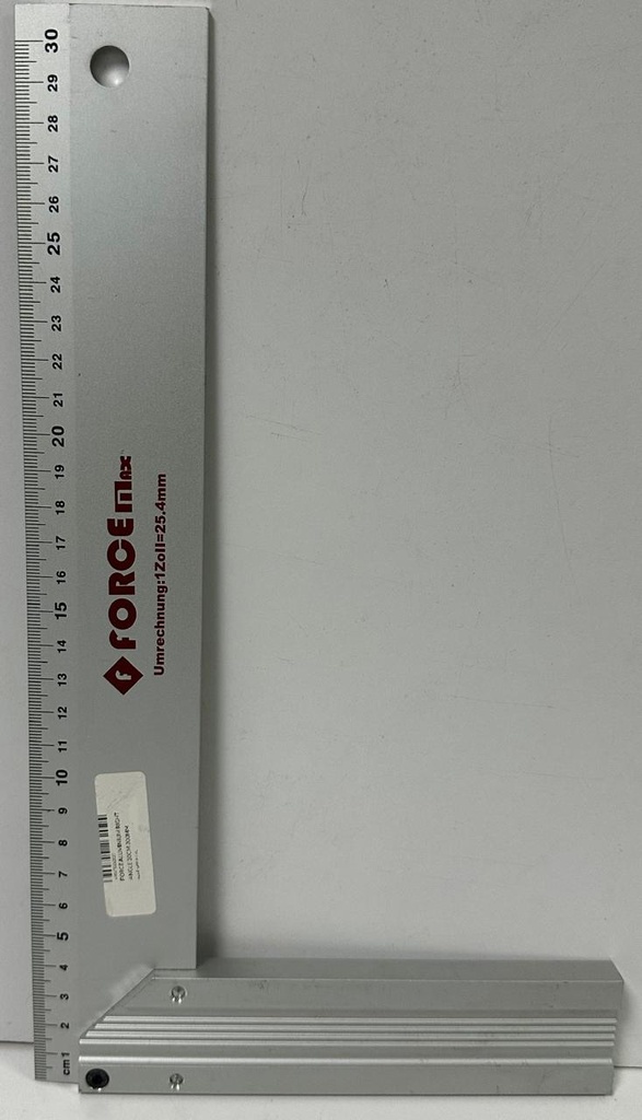  FORCE ALUMINIUM RIGHT ANGLE 30CM 300MM 