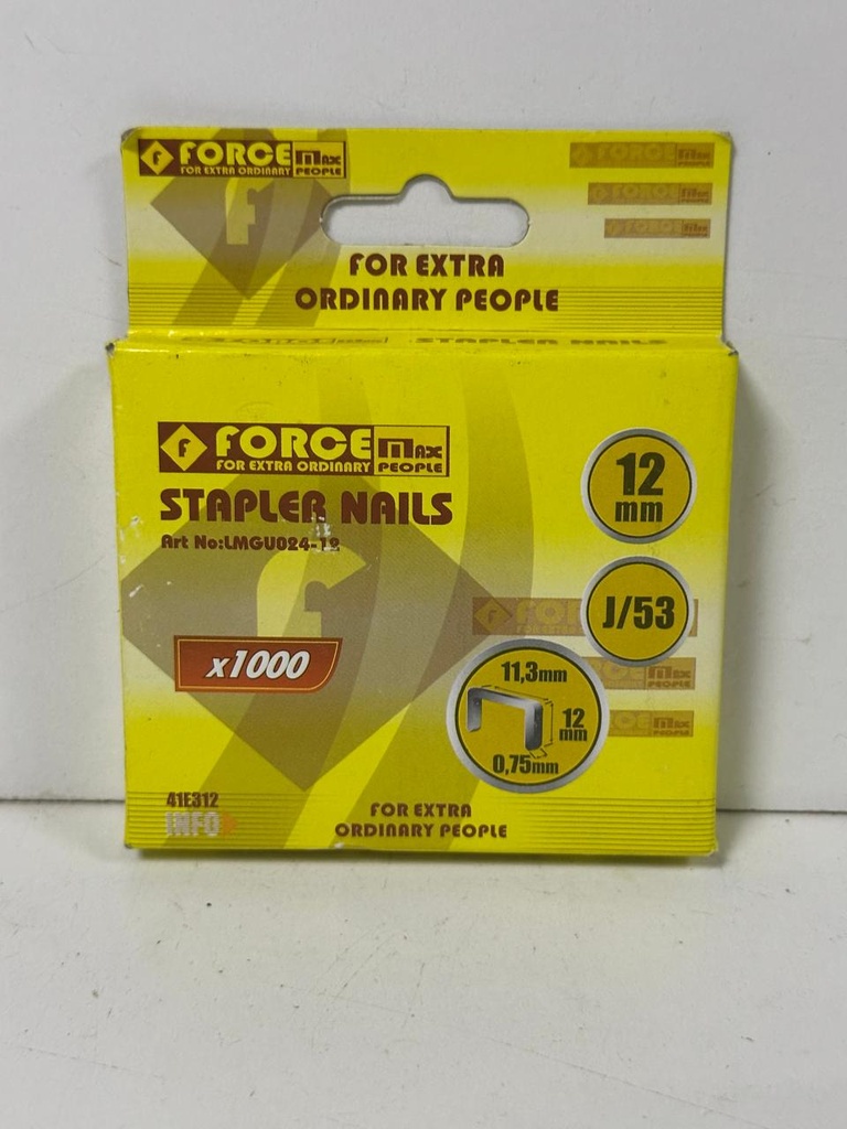  FORCE STAPLER NAILS 12MM 