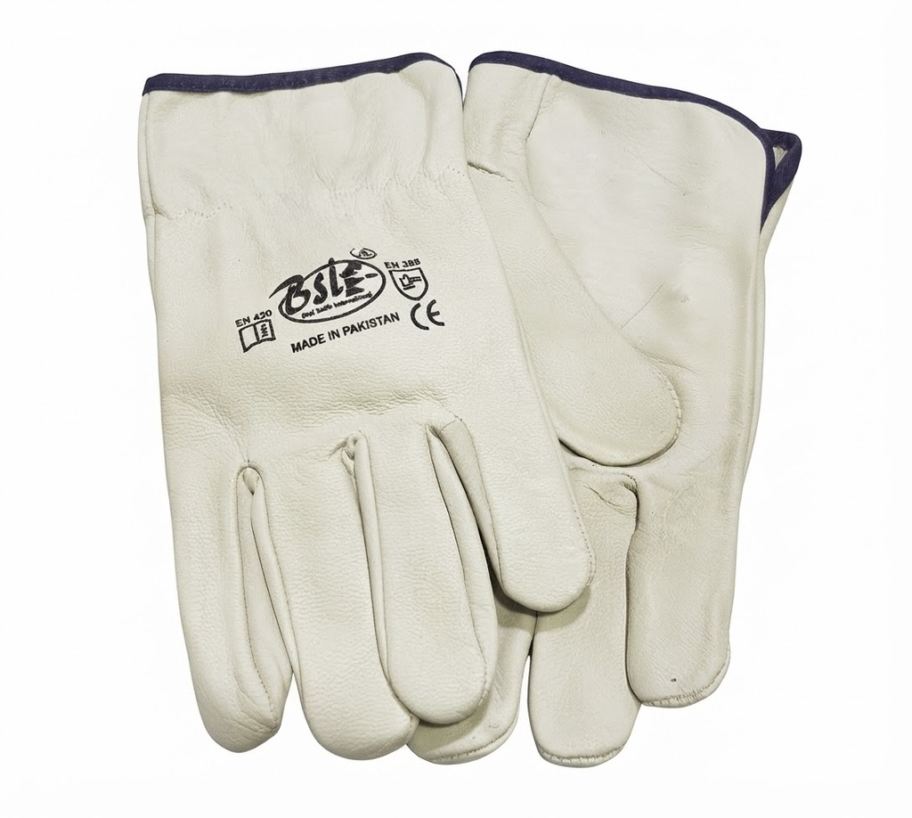GHAZWEEN/BSIE HAND GLOVES LEATHER H/DUTY 10" -PAKISTAN