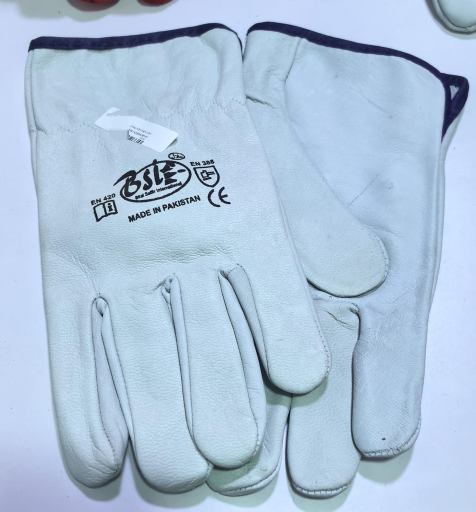 GHAZWEEN/BSIE HAND GLOVES LEATHER H/DUTY 10" -PAKISTAN
