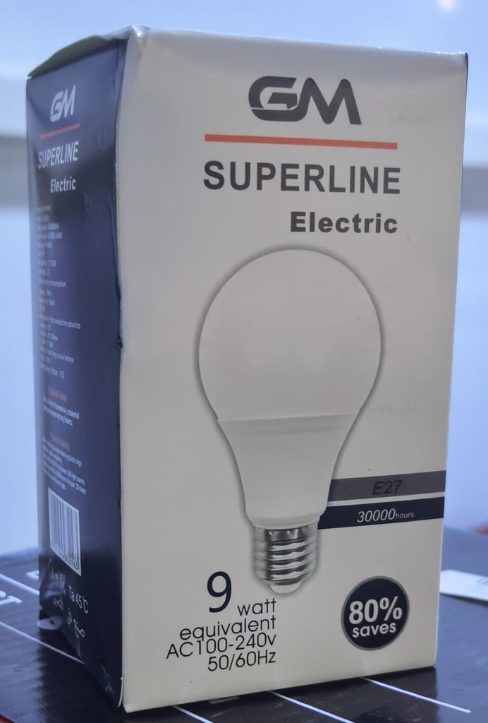  GM LED BULB 9W 220V 7000K DAYLIGHT 