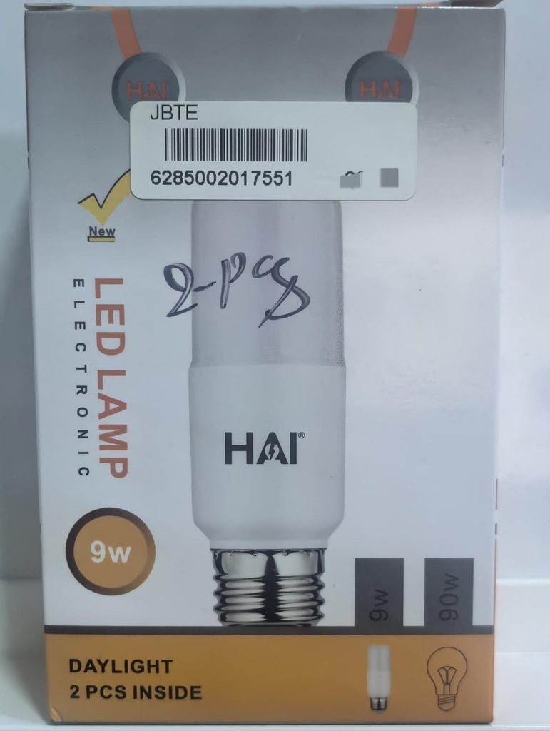  HAI LED STICK BULB 9W 220V 6500K DAYLIGHT - T37-9W-DL 