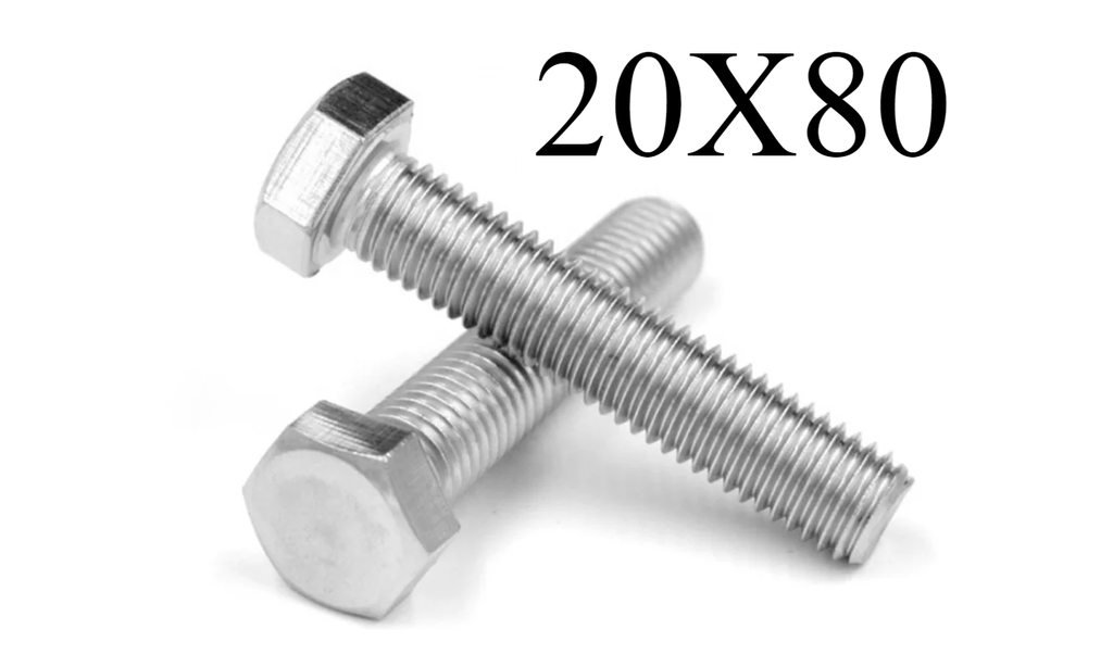  HEX BOLT GI - (20X80) 