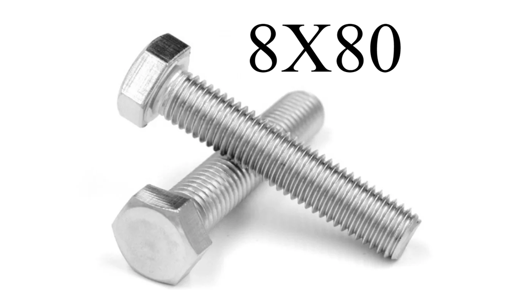  HEX BOLT GI - (8X80) 