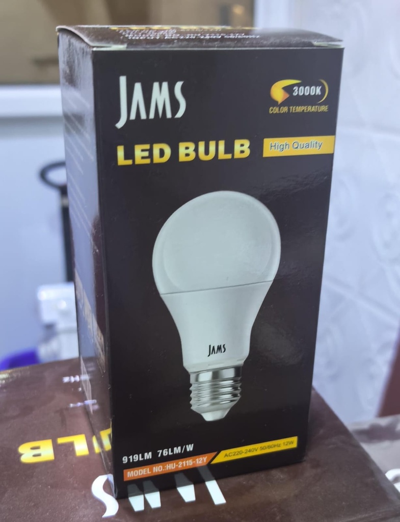  JAMS LED BULB 12W 220W YELLOW 3000K - JM-8110/12W 