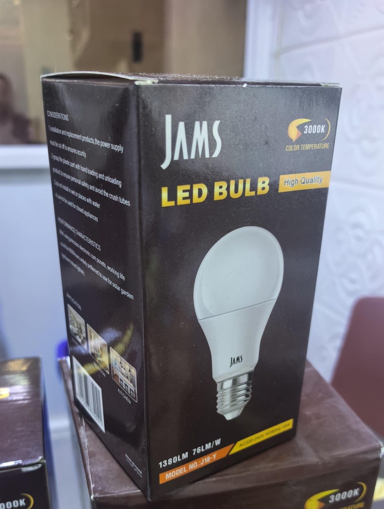  JAMS LED BULB 18W 220W YELLOW 3000K - JM-8110/18W 