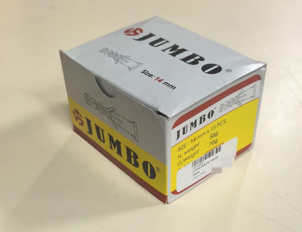  JUMBO PLASTIC FISHER 12MM 