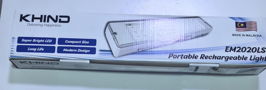  KHIND LED PORTABLE RECHARGEABLE LIGHT (EM 20025) - MALAYSIA 