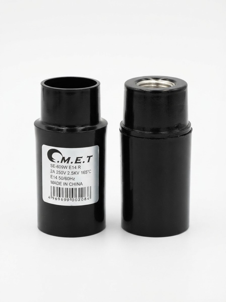  LAMP HOLDER E14 2A 250V 2.5KV ALUMINIUM THREADED - ALL COLOR 
