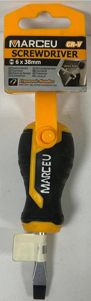  MARCEU SCREW DRIVER (-) 6X38MM  -CHINA 