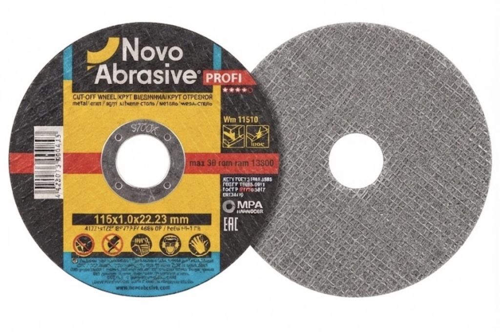  NOVO CUTTING DISC METAL+INOX 4.5" 115X1.0X22MM - EUROPE 