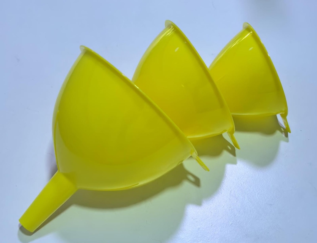  OIL KEEP (FUNNEL) PLASTIC YELLOW ROUND 3PCS SET -11095 