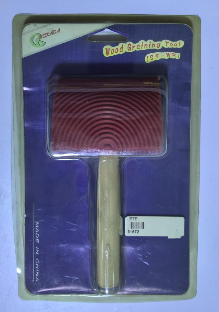  OSKADA WOOD GRAINING TOOLS RUBBER RED 2.5"-3" WOOD HANDLE 