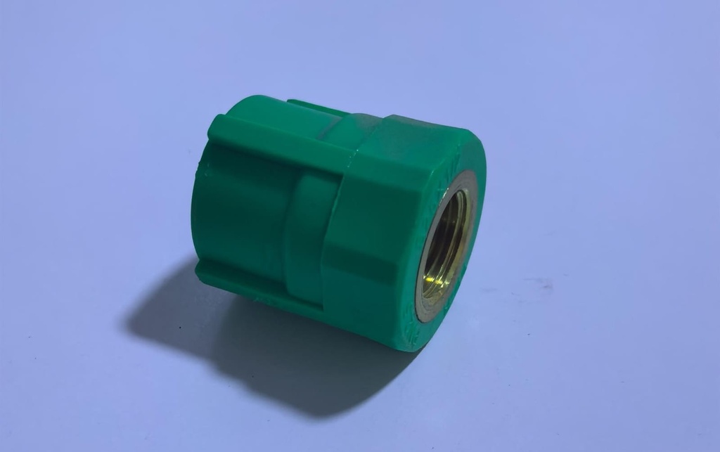  PPR FEMALE COUPLING INSAID BRASS 1/2''X3/4'' 
