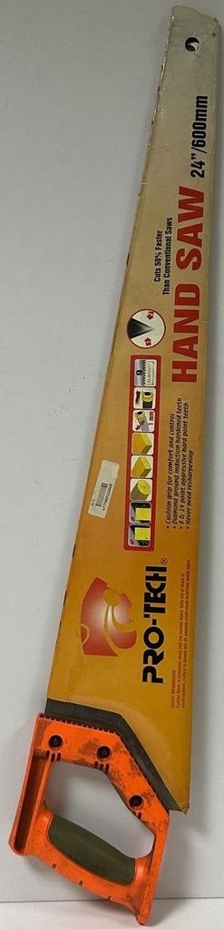 PRO-TECH HAND SAW / ORANGE - GRAY 24" 600MM