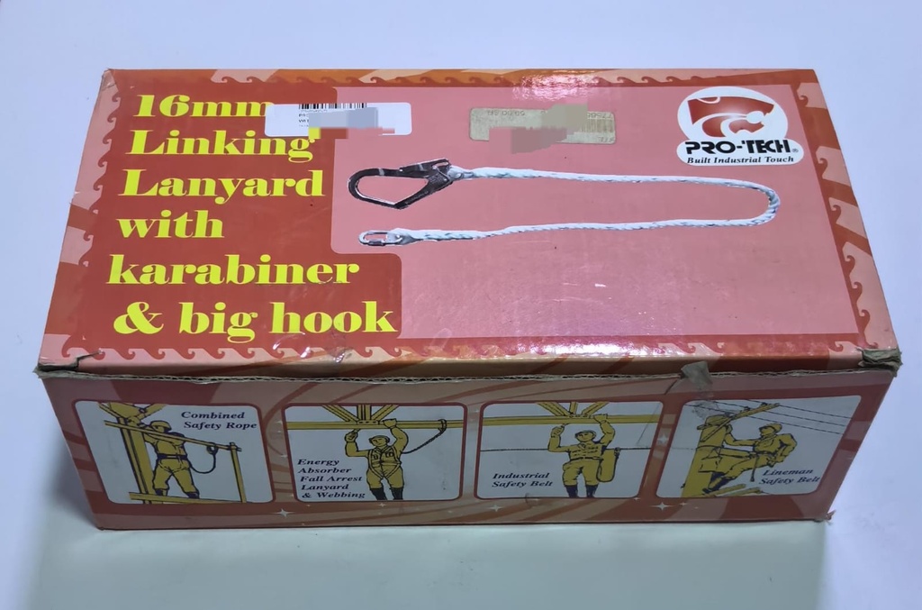  PRO-TECH SAFETY ROPE WITH HOOK 16MM - RST-6107-1 