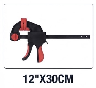 QUICK RATCHET BAR CLAMP 12"X30CM BLACK
