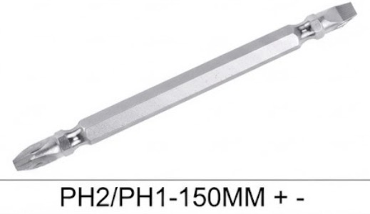 YDS/R'DEER SCREW DRIVER BIT PH2/PH1-150MM +  -CHINA/0170-5