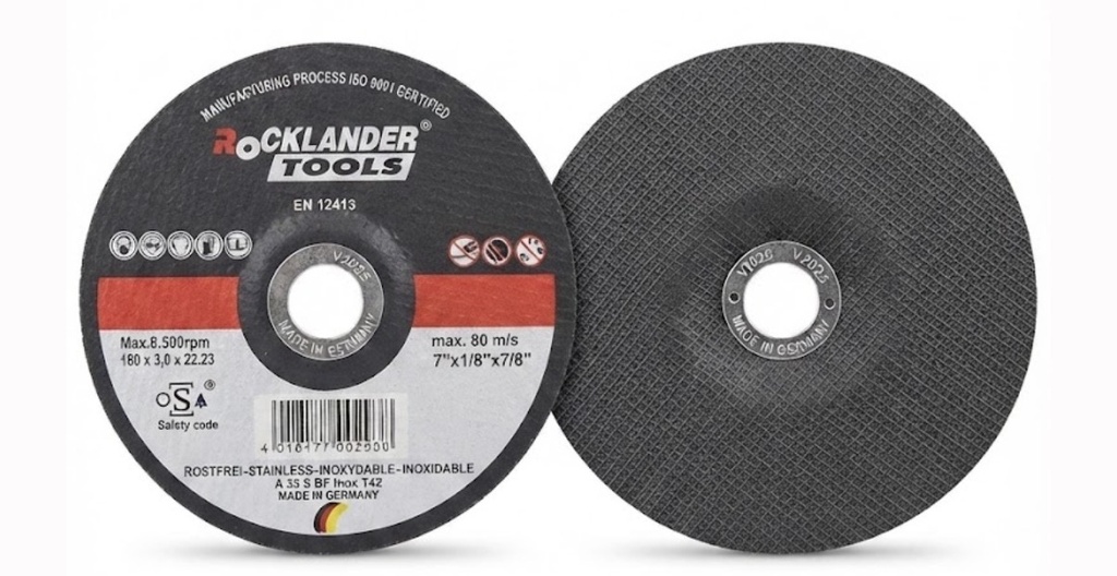  ROCKLANDER CUTTING DISC S.STEEL 7" (180X3X22.23) 