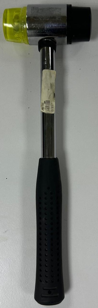  RUBBER HAMMER YELLOW/BLACK 40MM RUBBER HANDLE -CHINA 