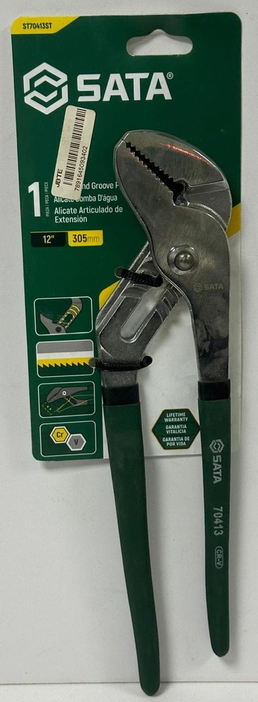  SATA TONGUE AND GROOVE PLIERS 12" 305MM -ST70413ST 