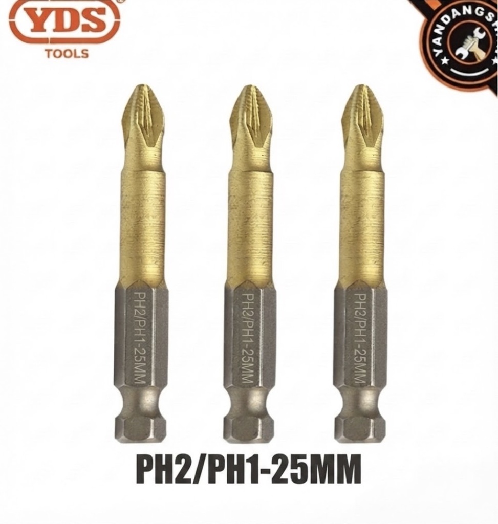 SCREW DRIVER BIT PH2/PH1-25MM + - (SMALL) YDS/SHARP/ROLIC