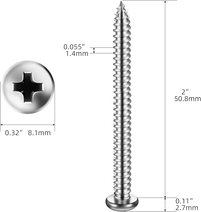  SCREWS SELF TAPPING PAN HEAD 032-8X2 