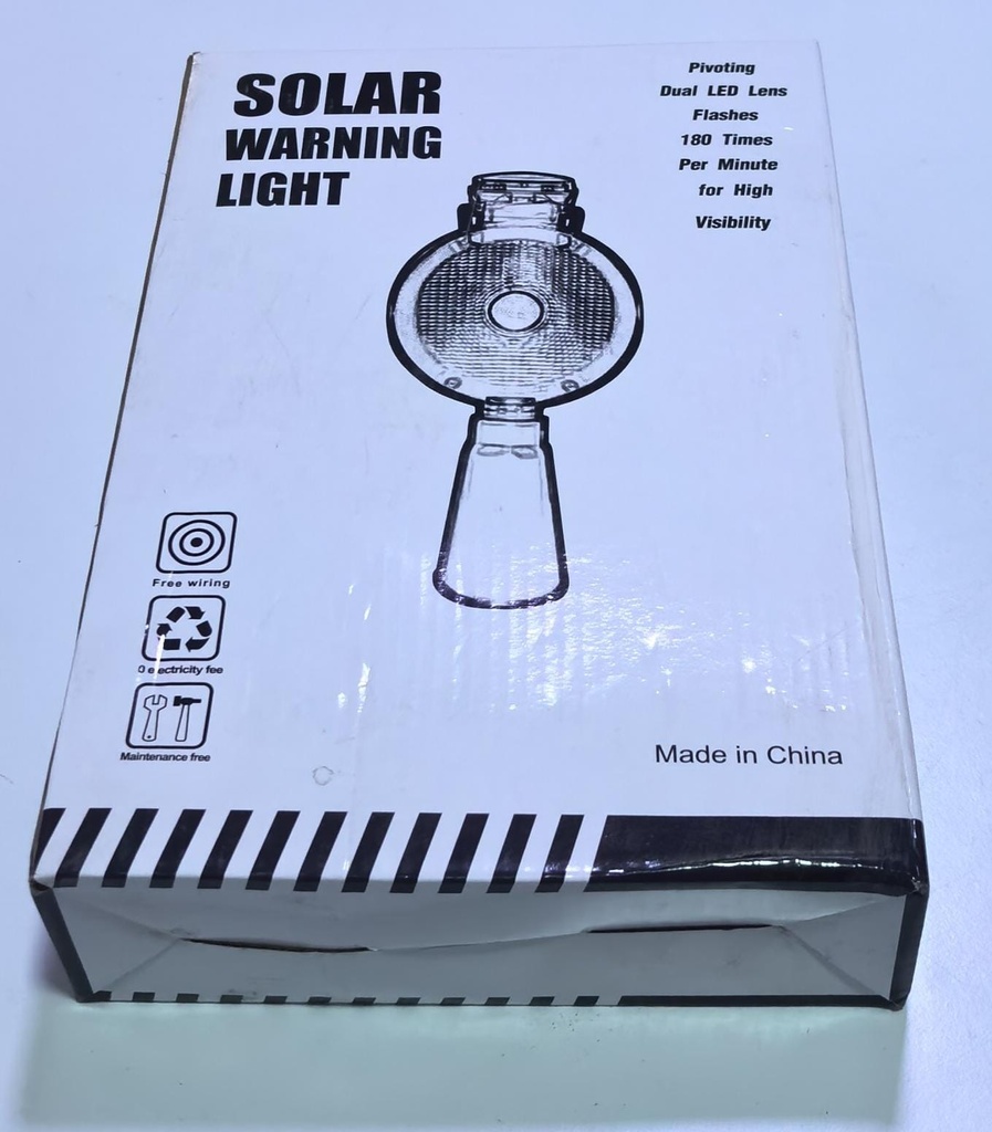  SOLAR WARNIG LIGHT ROUND RED/YELLOW -CHINA 
