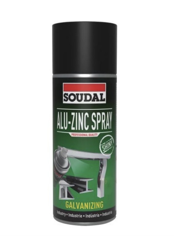  SOUDAL ALU-ZINK SPRAY GALVANIZING SHINY 400ML 