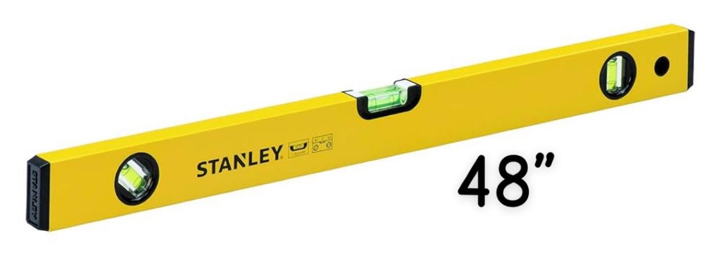 STANLEY ALUMINIUM LEVEL 120CM 48" -STHT42833